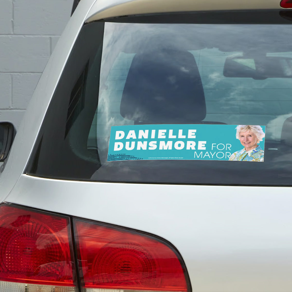 Danielle Dunsmore for Gold Coast Mayor - car Sticker