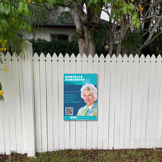 Vinyl Fence Poster - A0